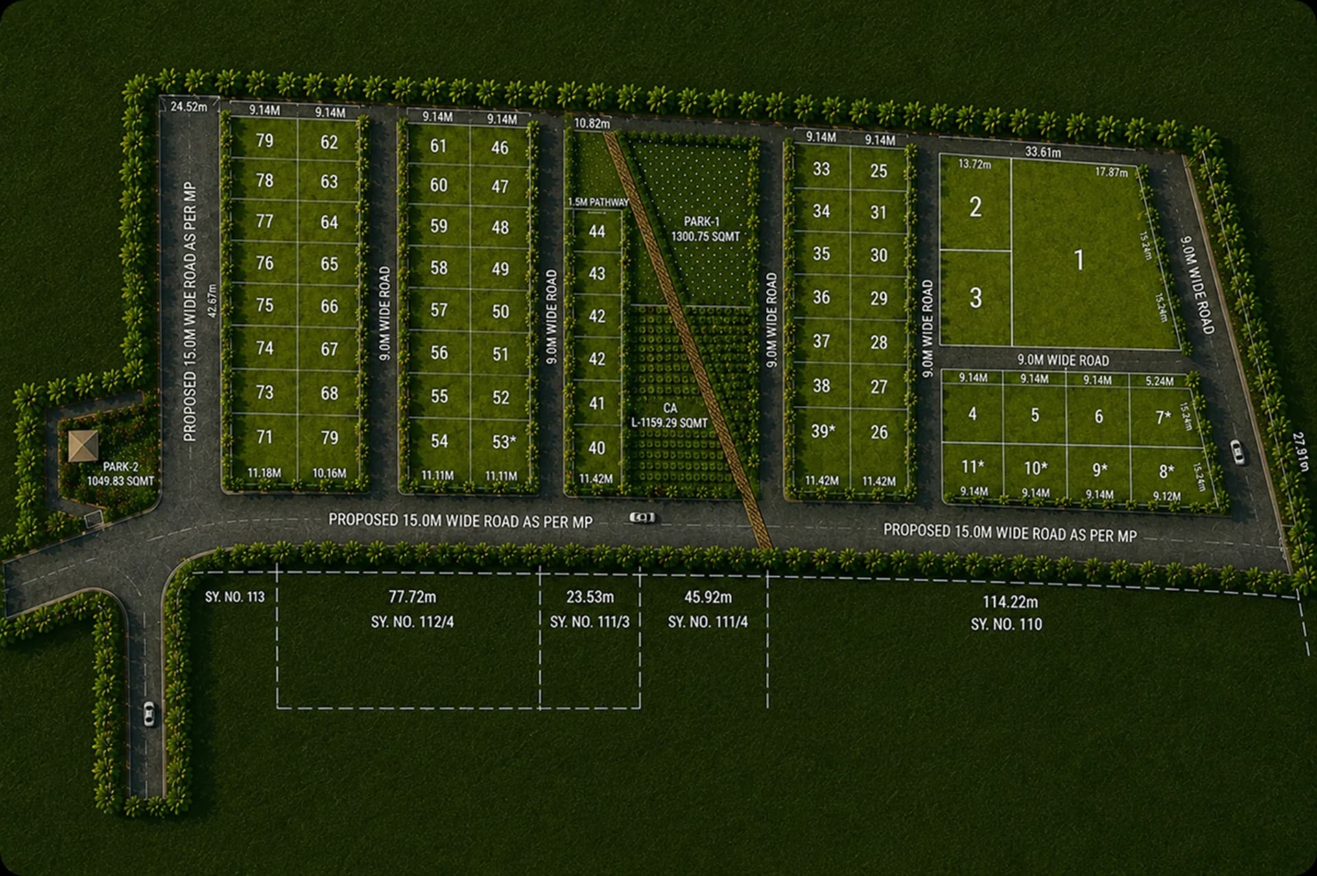Gurukulam Nest master plan site layout
